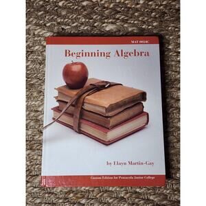 Beginning Algebra Custom Edition for Pensacola Junior College With CD